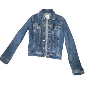 AG Adriano Goldschmied Women's Streamside Blue The ROBYN Jean Jacket Size XS